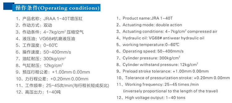 JRAA水平安装型91好色先生TV缸操作条件